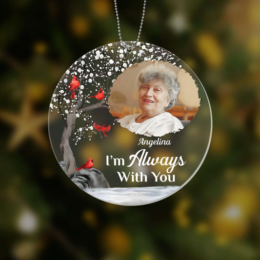 1535OUK2 personalised im always with you ornament