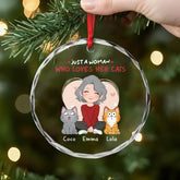 1537OUS2 personalized glass ornaments cat lover gifts for women_ 1537OKV8D