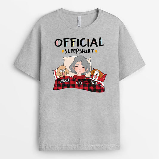 1548AUK2 personalised official sleepshirt with dog t shirt