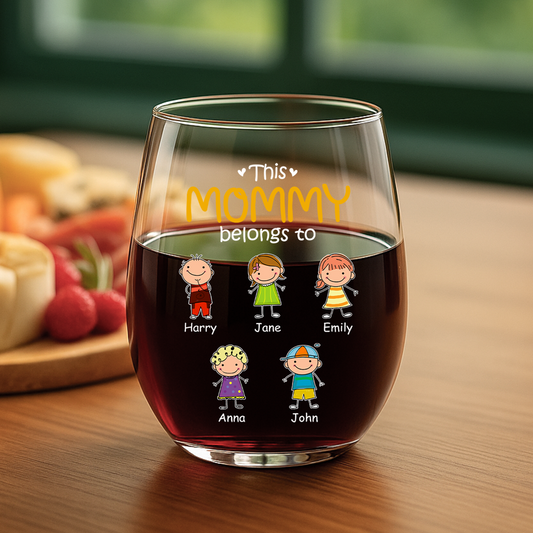 1551IUS2 personalized stemless wine glasses gifts for dad mom 1551I