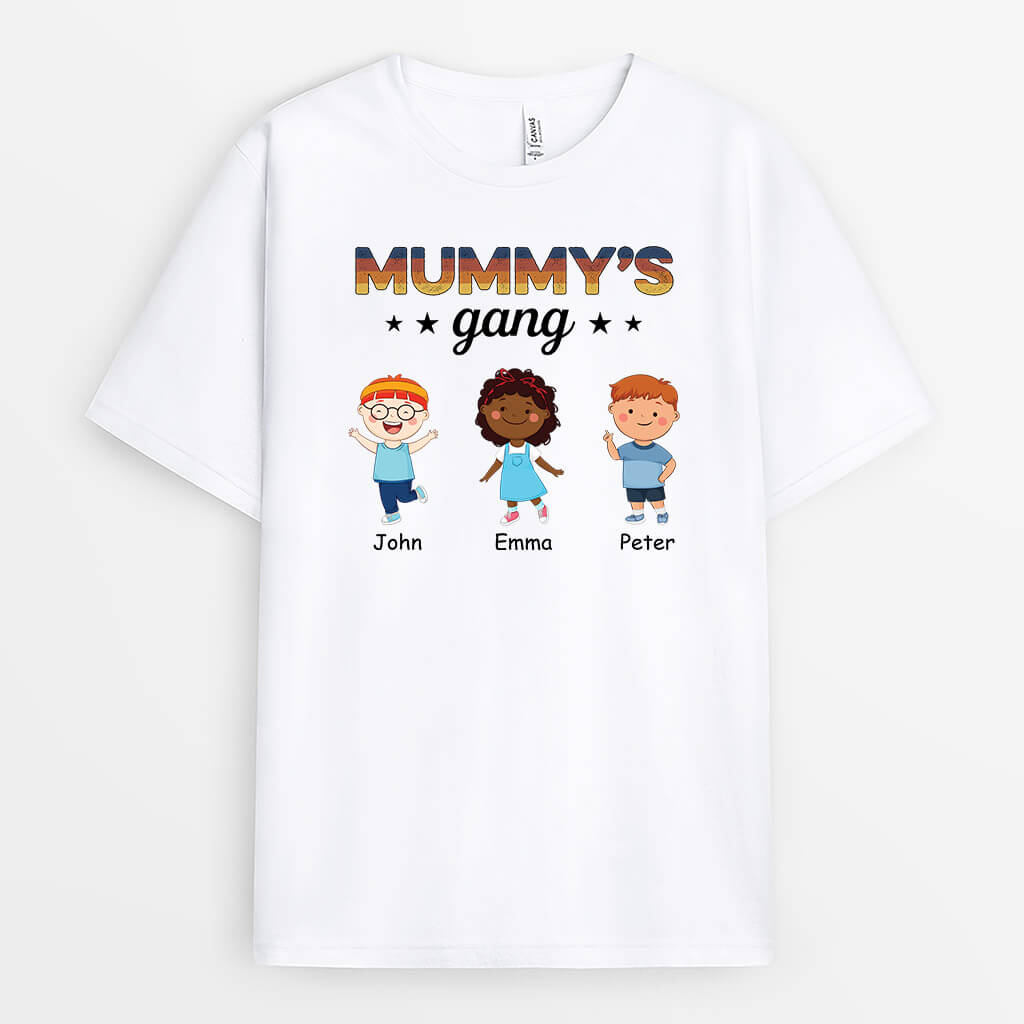 1606AUK1 personalised grandmas gang t shirt
