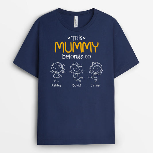 1617AUK2 personalised this grandma belongs to t shirt