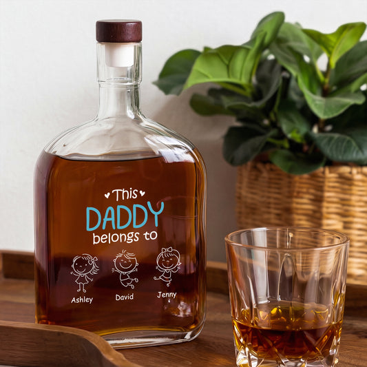 1617AUS2 personalized whiskey bottles gifts for dadmomgrandpagrandma 1617aitp8b