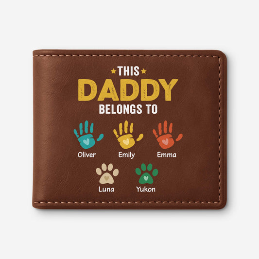 1628JUS1 personalized dad wallet with names this awesome dad belongs to 1628J8Q5B