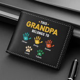 1628JUS2 personalized dad wallet with names this awesome dad belongs to 1628J8Q5B