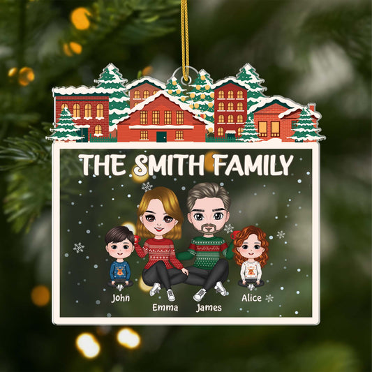 1631OUS1 personalized the family houses ornament