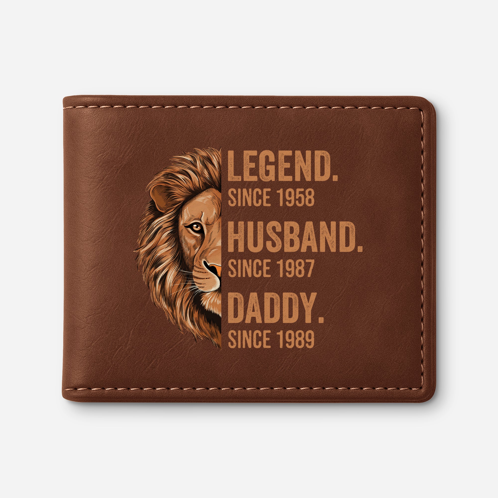 1632JUS1 personalized dad wallets fathers day gifts legend since 1632JKK8B