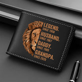 1632JUS2 personalized dad wallets fathers day gifts legend since 1632JKK8B