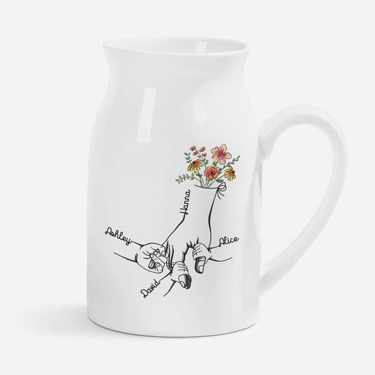 1672OUS1 holding moms hand flower vase custom gifts for momgrandma 1672o6p5a