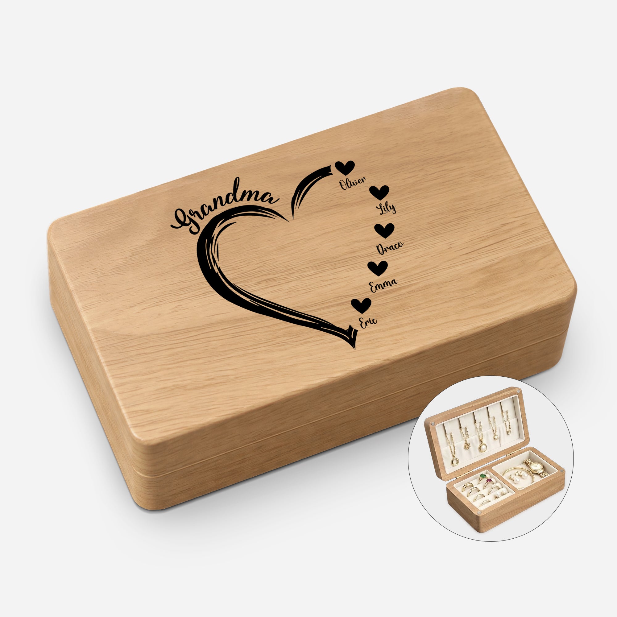 1686AUS1 personalized wooden jewelry box mothers day gifts for momgrandma 1686aj8p7a