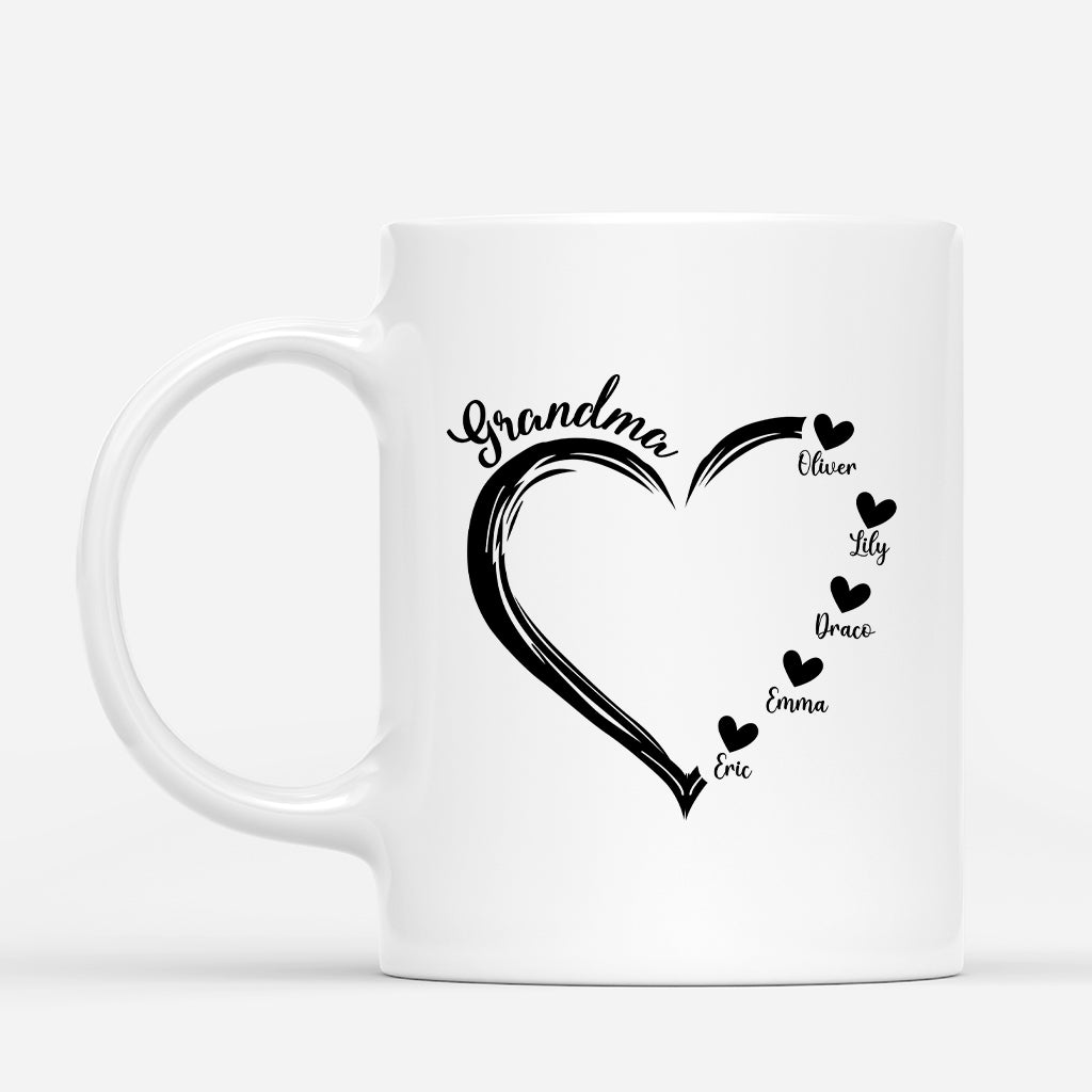 1686MUK1 personalised mum grandmas heart pillow mug_0241a0c8 19d4 498f 904b 09e7d3c98e54