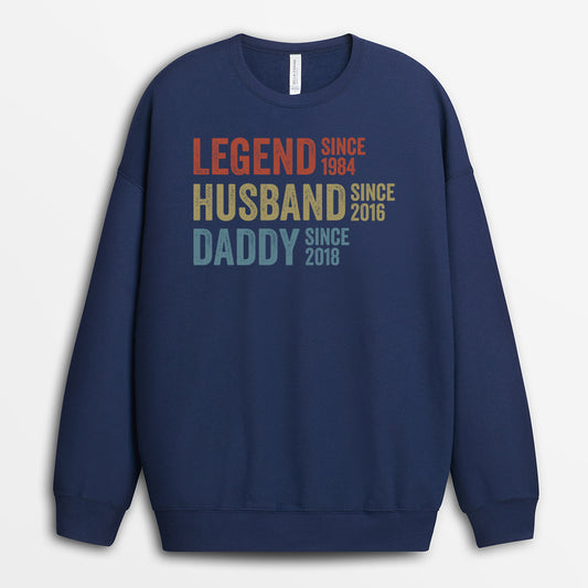1732WUS2 legend husband dad grandpa sweatshirt custom grandpa gifts 1732W9L5B