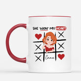 1740MUK2 personalised he she you just won my heart mug