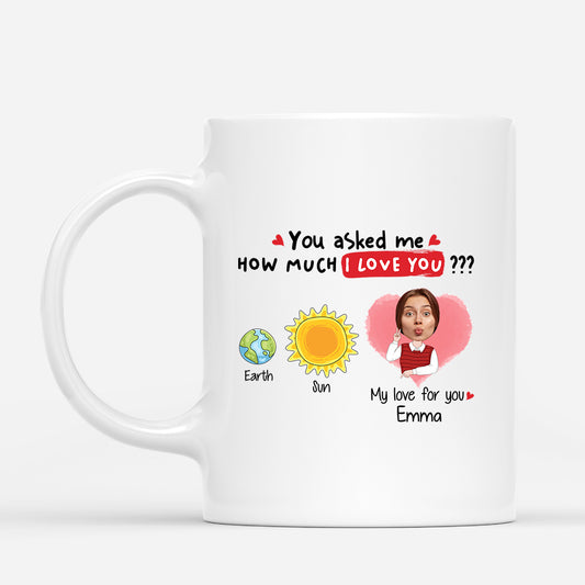 1751MUK1 personalised my love for you is much bigger than the sun mug_3f9d07d0 efcf 4651 afbd de3279950bb0