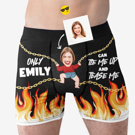 1756XUK2 personalised tie me up and tease me boxer