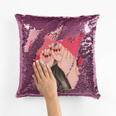 1833PUK2 personalised youre my favorite thing to do sequin pillow
