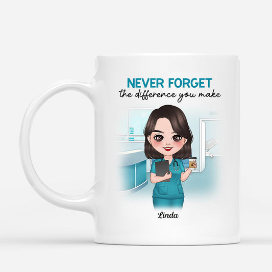 1834MUK2 personalised never forget the difference you make mug_9f13efeb cc12 4240 9924 7d620b83c057