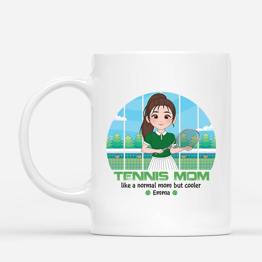 1848MUS1 personalized tennis mom mug
