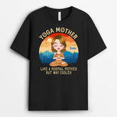 1886AUK1 personalised yoga mummy t shirt