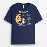 1916AUK2 personalised grandma loves you to the moon and back t shirt