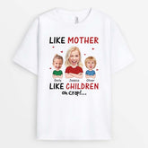 1917AUK2 personalised like mother like children oh crap t shirt