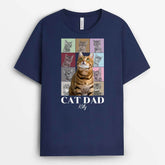 1948AUK2 personalised best cat mum cat dad photo version t shirt