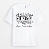 1977AUK1 personalised mum with flowers t shirt_32dcef74 9bf3 49c7 b0b6 a9d74fe5a607