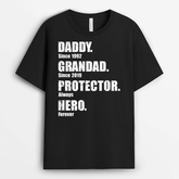2011AUK2 personalised husband daddy protector hero since t shirt