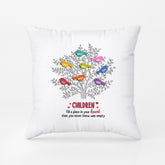 2042PUK1 personalised grandkids hold our hands for just a while but our hearts forever pillow
