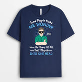 2051AUK2 personalised some people make me wonder t shirt