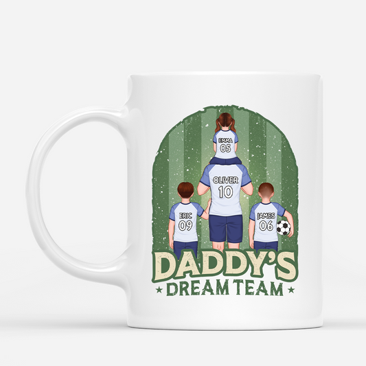 2060MUS1 custom dads gift daddys dream team mug
