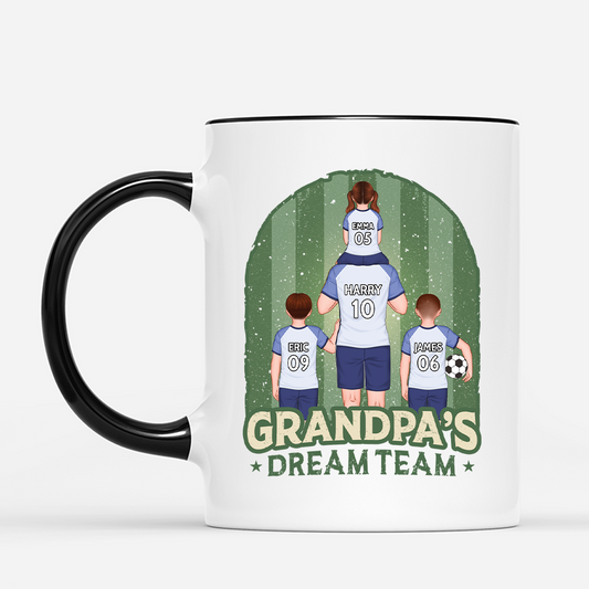 2060MUS2 custom dads gift daddys dream team mug