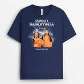 2073AUK2 personalised grandads football gang t shirt