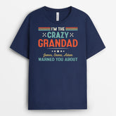 2098AUK2 personalised im the crazy mum grandma t shirt