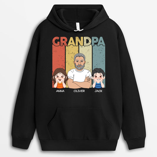 2101AUS1 personalized grandad dad t shirt