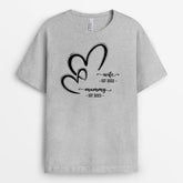 2128AUK2 personalised best wife mummy grandma with heart t shirt