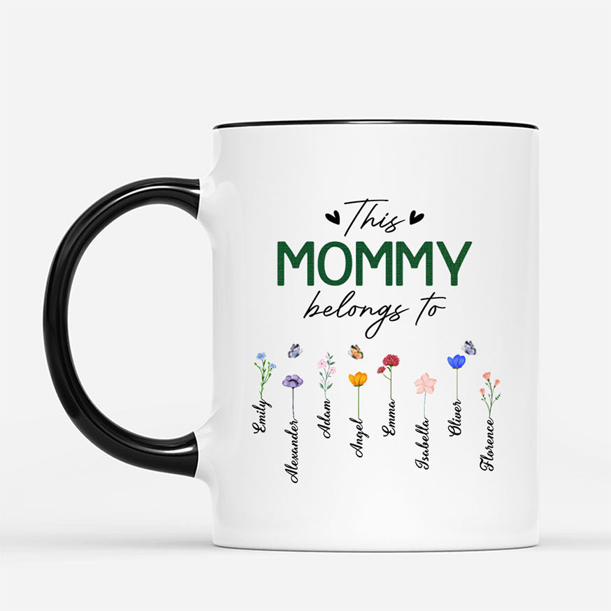 2132MUS2 this grandma belongs to mug with flowers custom gifts for grandma 2132m8v7a