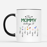 2132MUS2 this grandma belongs to mug with flowers custom gifts for grandma 2132m8v7a