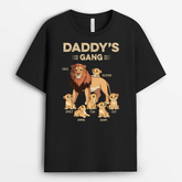 2137AUK1 personalised best daddy grandpas lion gang t shirt