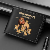 2137JUS2 custom grandad presents lion grandads gang leather wallet 2137J6L5B