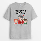 2153AUK2 personalised little mum grandmas gang t shirt