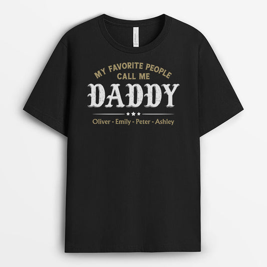 2167AUK1 personalised my favorite people call me dad t shirt