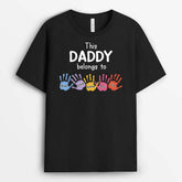 2169AUK1 personalised this mum belongs to t shirt