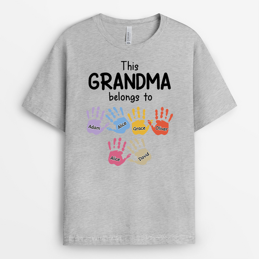 2169AUS2 personalized dad t shirts handprint this daddy belongs to 2169A6H5B