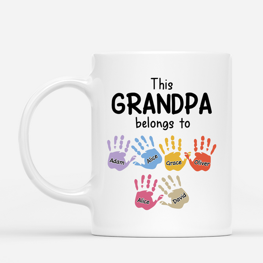 2169MUS1 personalized grandad gifts this grandad belongs to mug 2169M6H5B