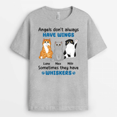 2176AUK2 personalised angels dont always have wings cat t shirt