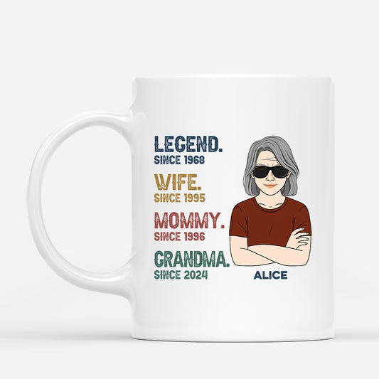 2207MUS1 personalized my legend mom grandma mug
