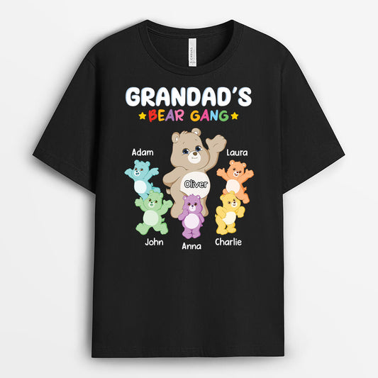 2218AUK1 personalised best grandpas bear gang t shirt