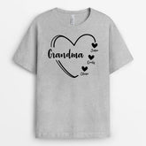 2235AUS2 personalised mama with heart t shirt