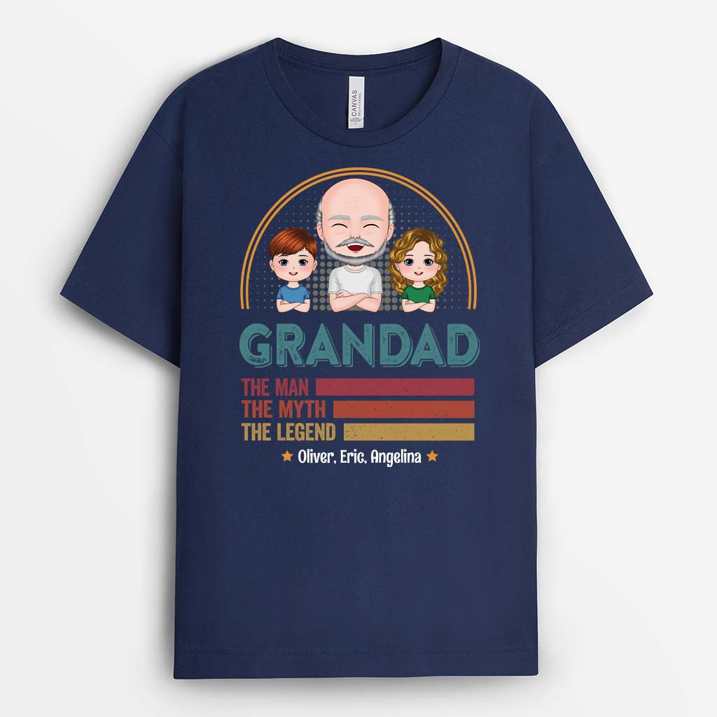2259AUK2 personalised the man the myth the best legend t shirt